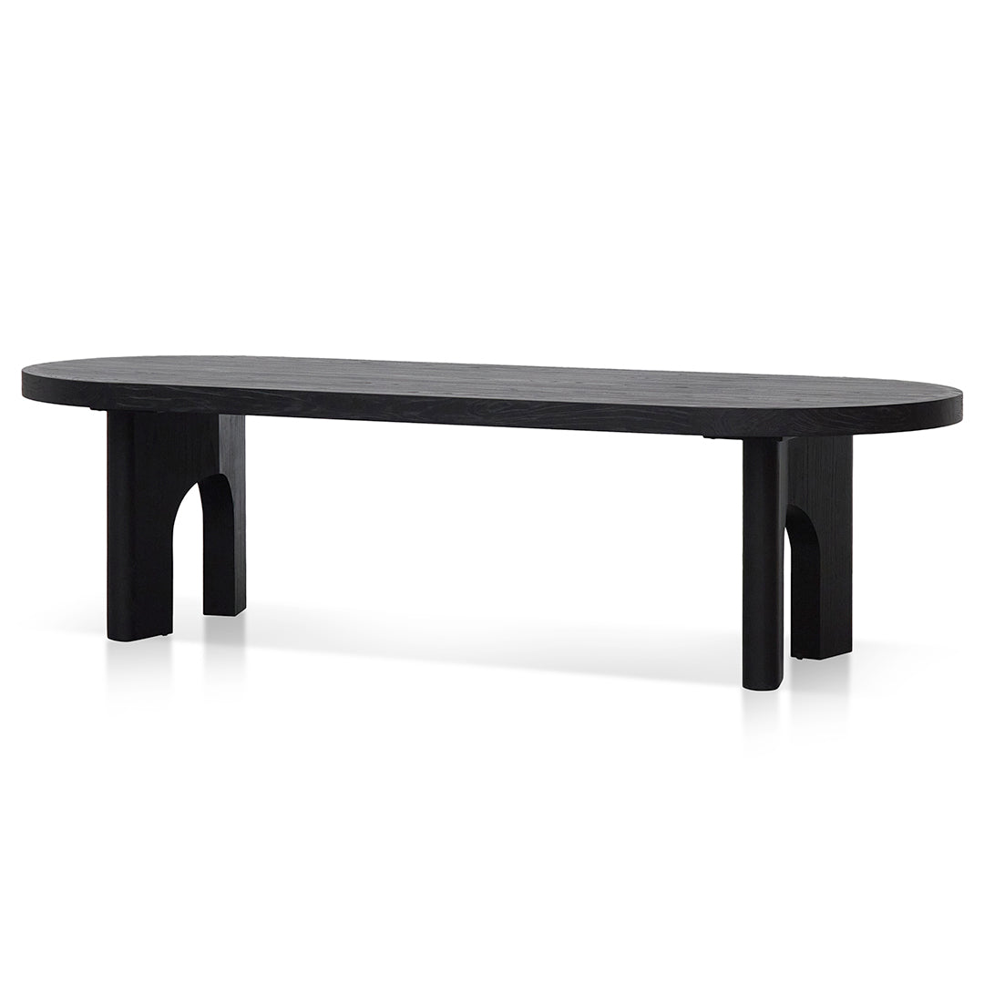 CDT8404-NI 2.8m oval dining table – Black