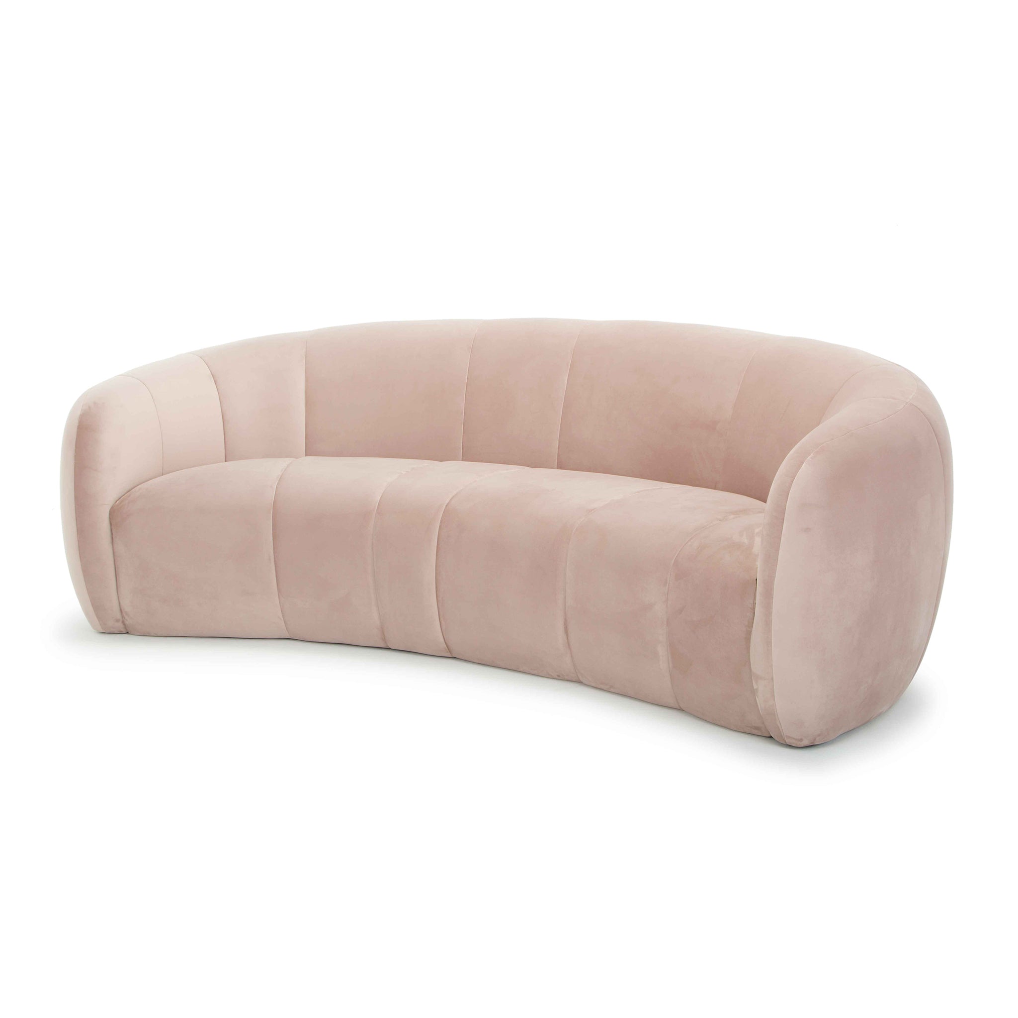 CLC6412 3 Seater Fabric Sofa – Blush