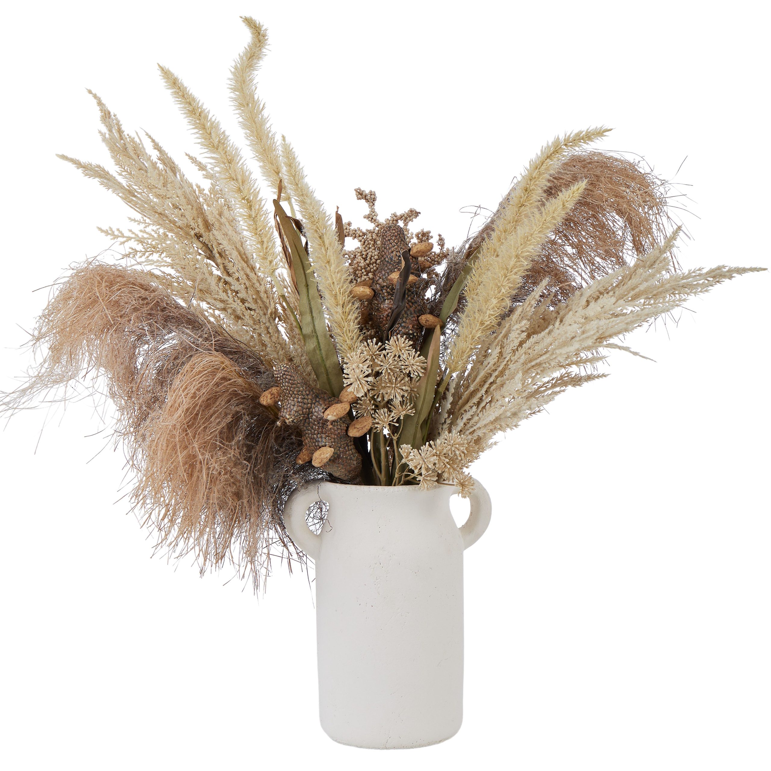 ROGUE BANKSIA SEED MIX-ROSARIO VESSEL BROWN/WHITE 67X32X70CM