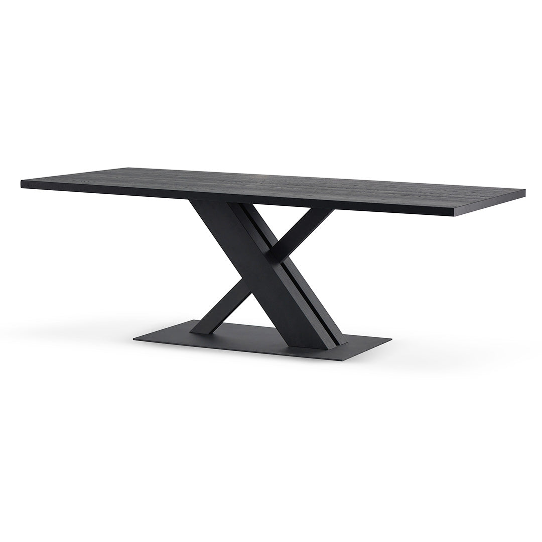 Elma Dining Table – Full Black  2.2m
