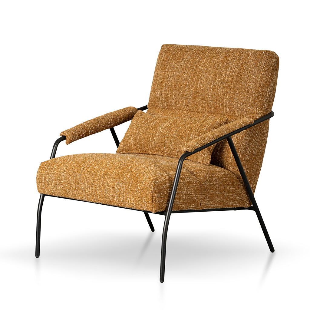 Ginger Brown Fabric Armchair