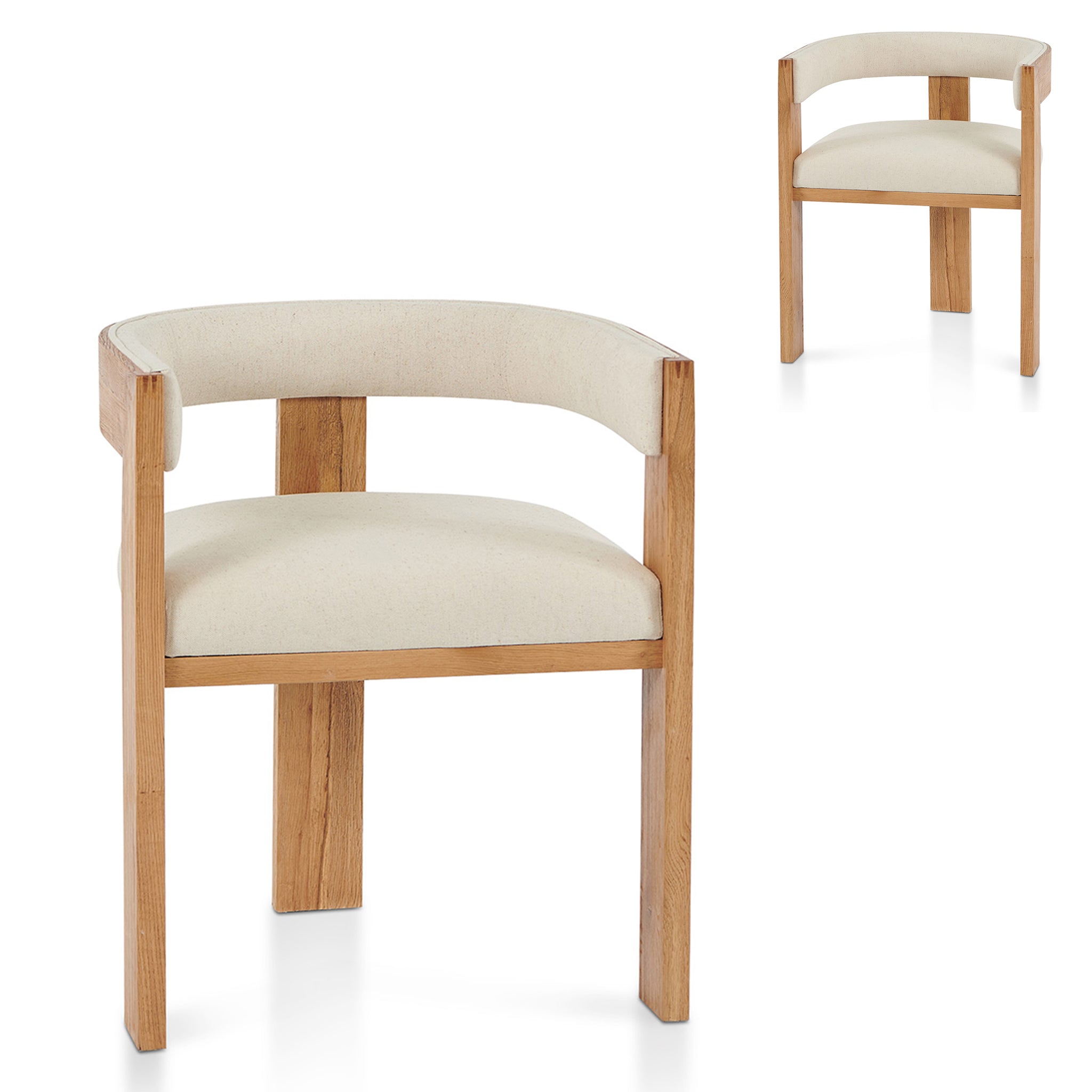 Occasional Chair – Light Beige (Set of 2)